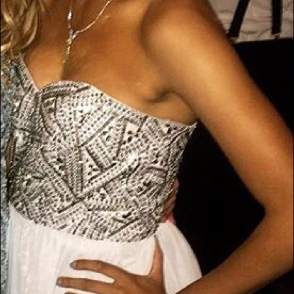 Long Silver Gown